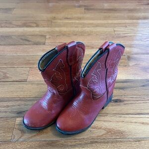 Kids Red Cowboy Boots for Toddler size 5.5 Masterson Boot Co.
